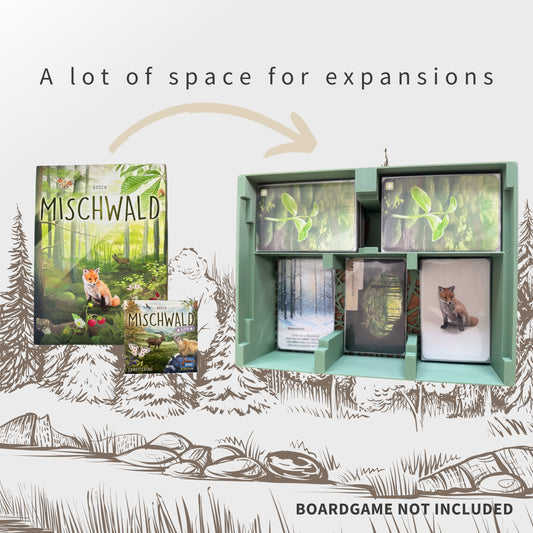 Forest Shuffle Design Inlay ( + Alpin, Woodland Edge) - Boardgame Organizer