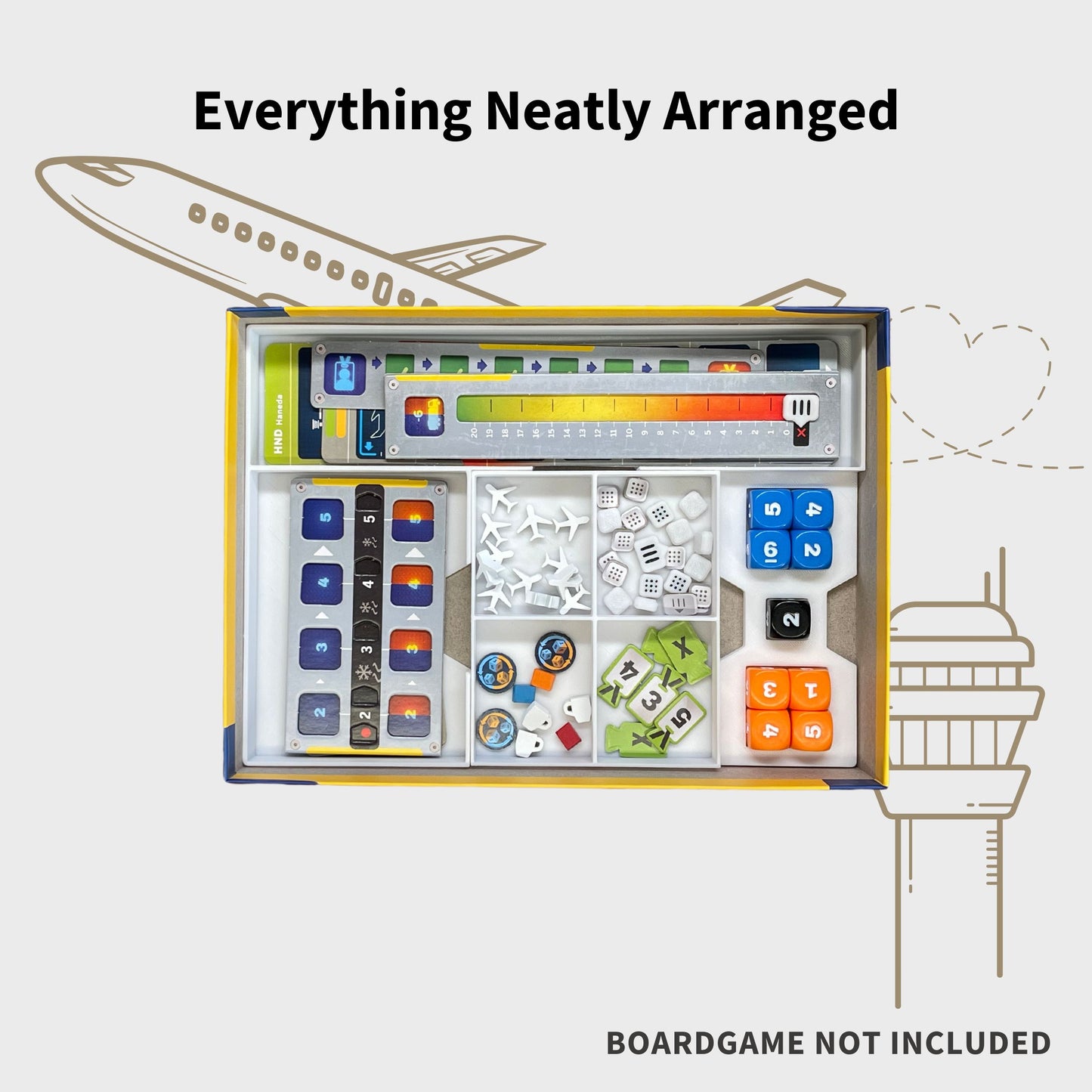 Sky Team Design Inlay - Brettspiel Organizer