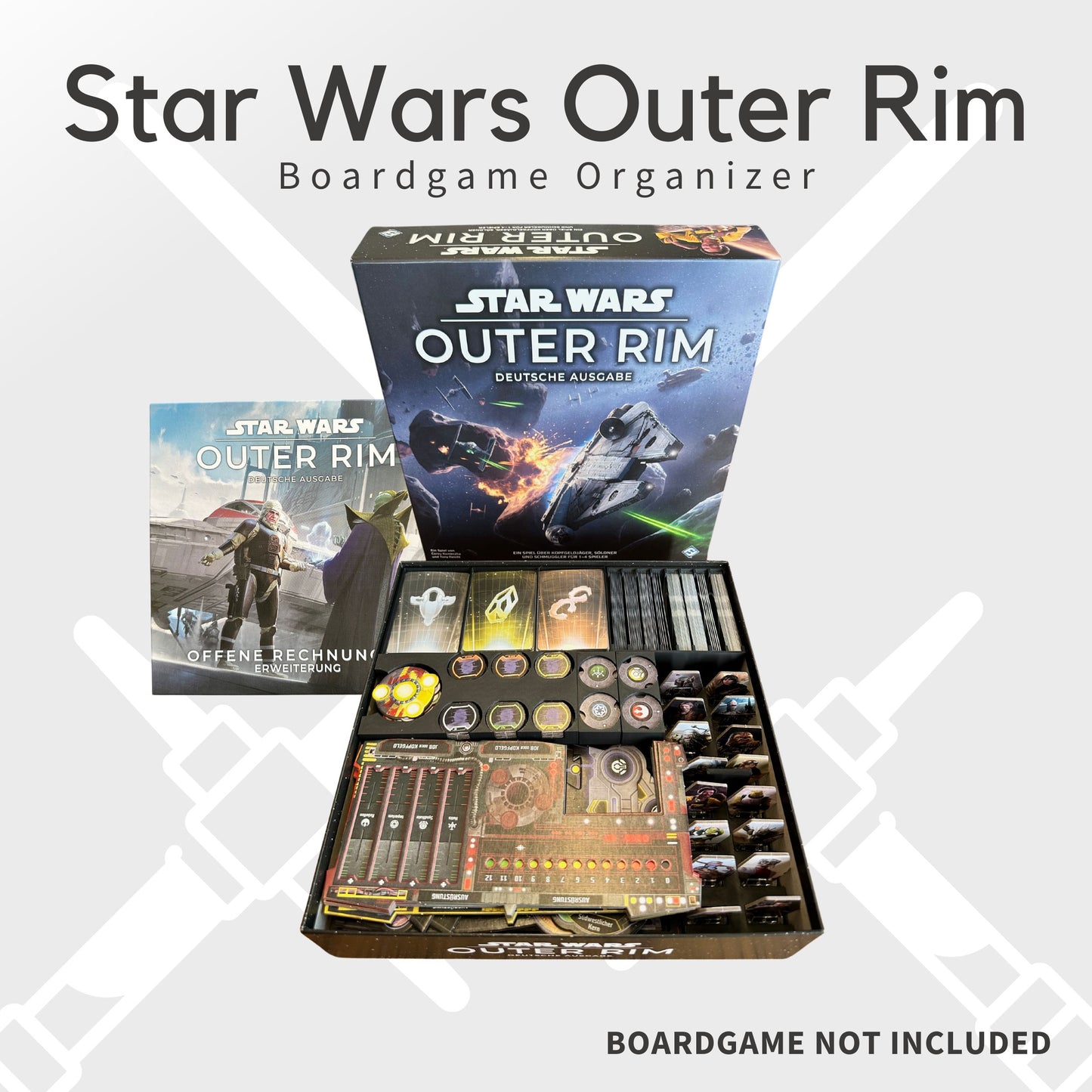 Star Wars Outer Rim Inlay - Brettspiel Organizer ( + Offene Rechnungen )