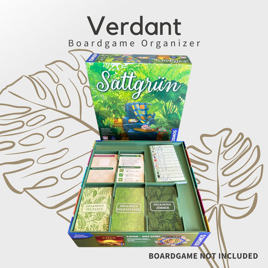 Sattgrün Inlay - Brettspiel Organizer