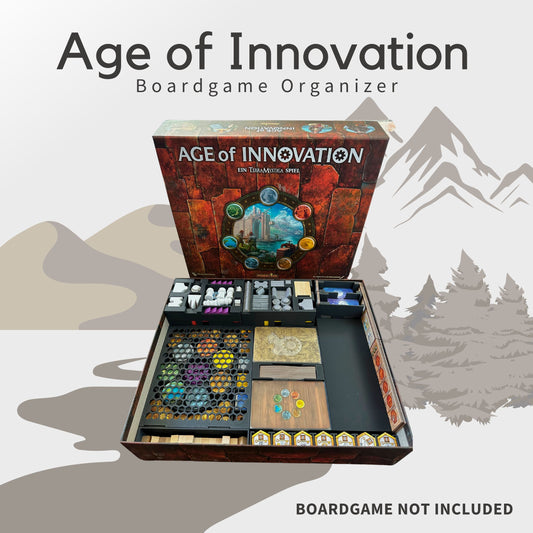 Age of Innovation Inlay - Brettspiel Organizer 3d Gedruckt