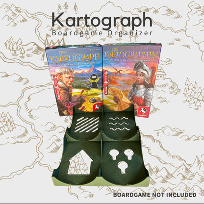 Cartographers/Heroes Design Inlay - Boardgame Organizer
