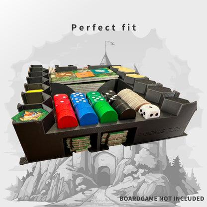 Castles of Burgundy Inlay - Boardgame Organizer