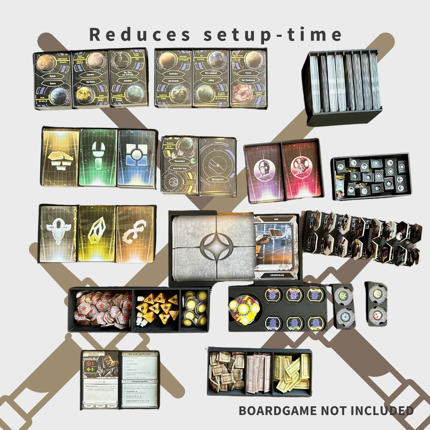 Star Wars Outer Rim Inlay - Brettspiel Organizer ( + Offene Rechnungen )