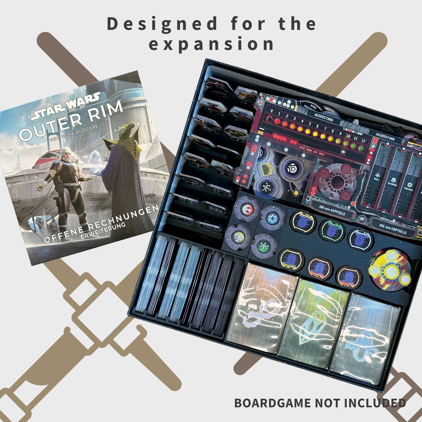 Star Wars Outer Rim Inlay - Brettspiel Organizer ( + Offene Rechnungen )