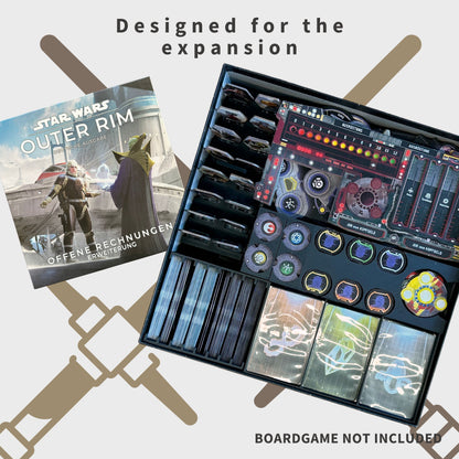 Star Wars Outer Rim Inlay - Brettspiel Organizer ( + Offene Rechnungen )