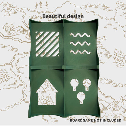 Cartographers/Heroes Design Inlay - Boardgame Organizer