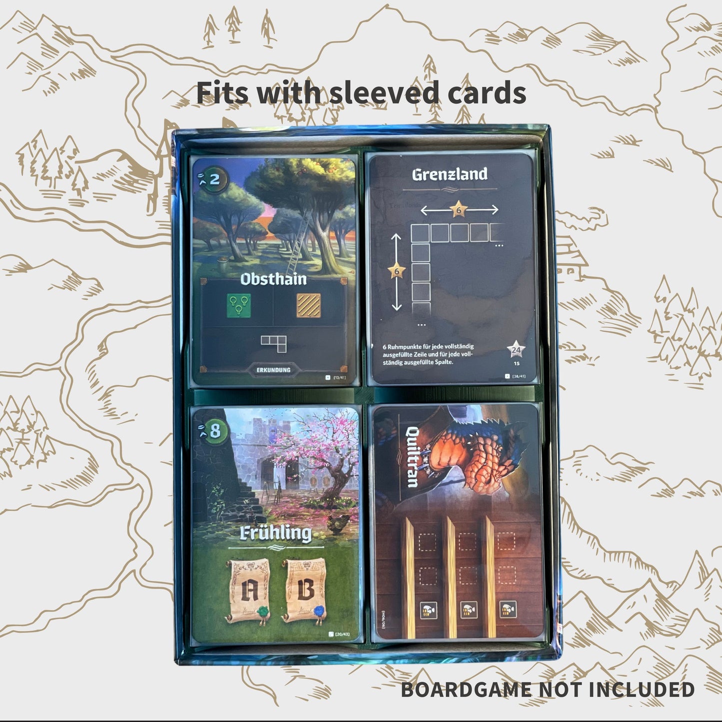 Cartographers/Heroes Design Inlay - Boardgame Organizer