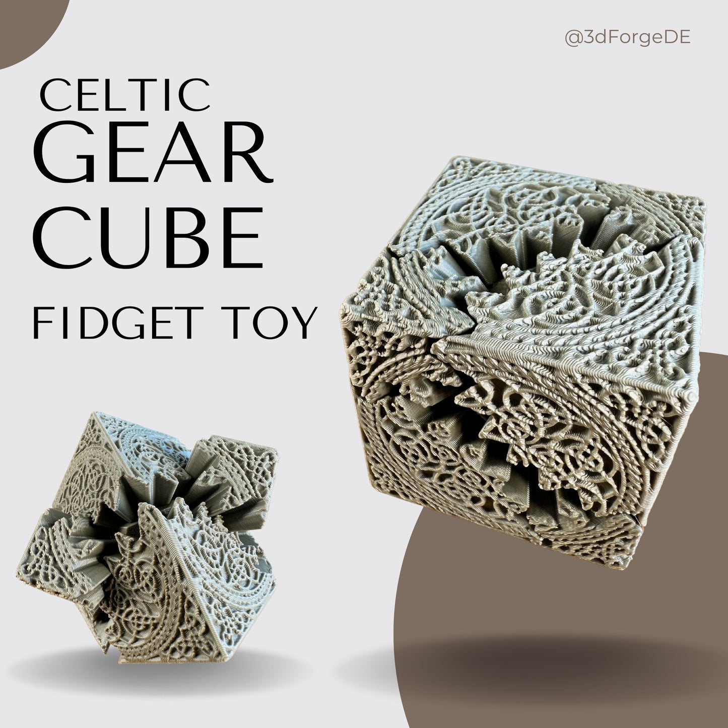 Celtic Gear Cube - Fidget Toy - Infinity Cube - Stressbewältigung - Schreibtischspielzeug - Kreatives Geschenk - ADHS
