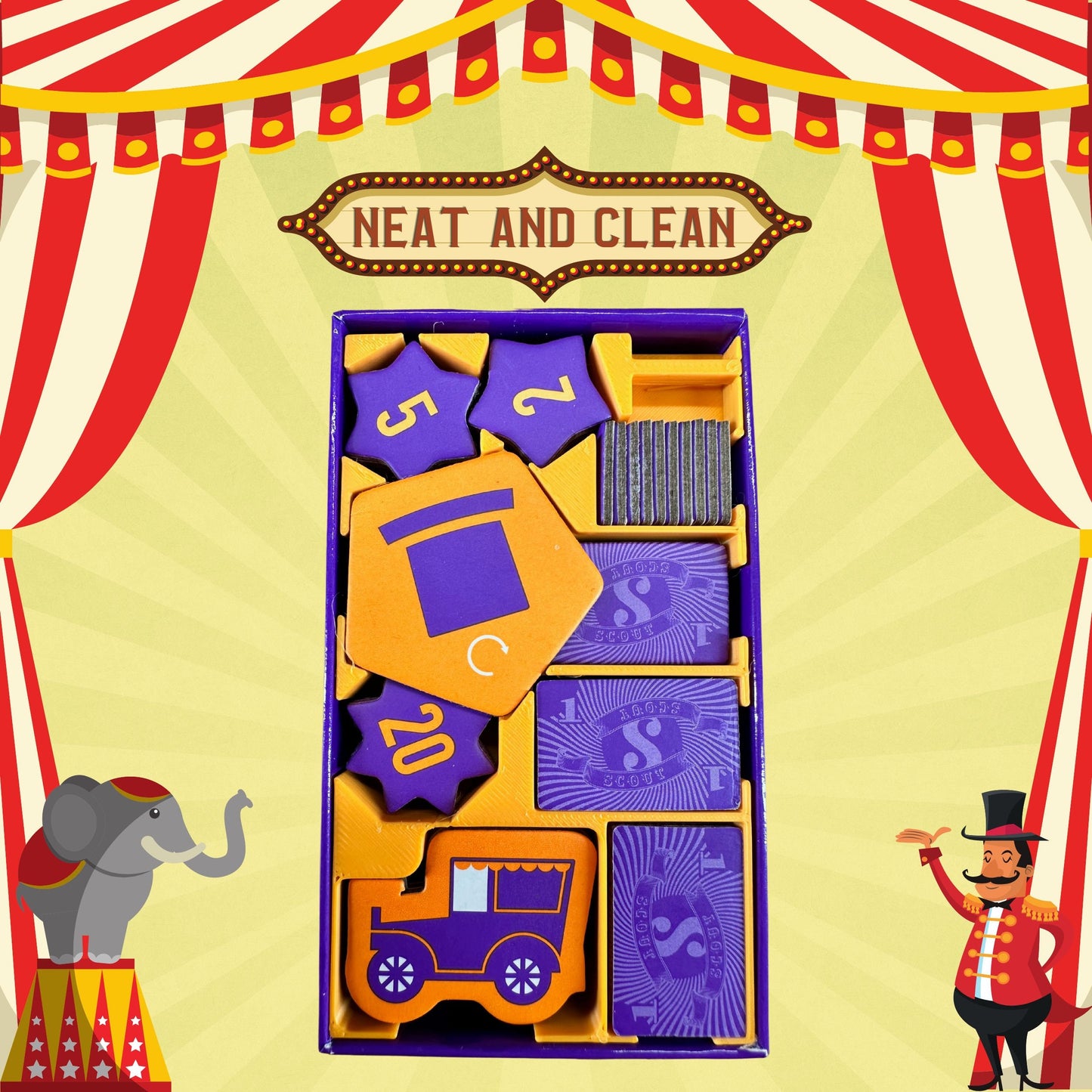 Scout Inlay - Boardgame Organizer